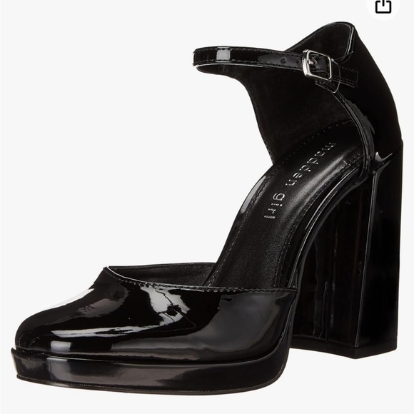 Steve Madden - Madden Girl Black Patent Unaa Pump - Size 9 - Picture 1 of 11